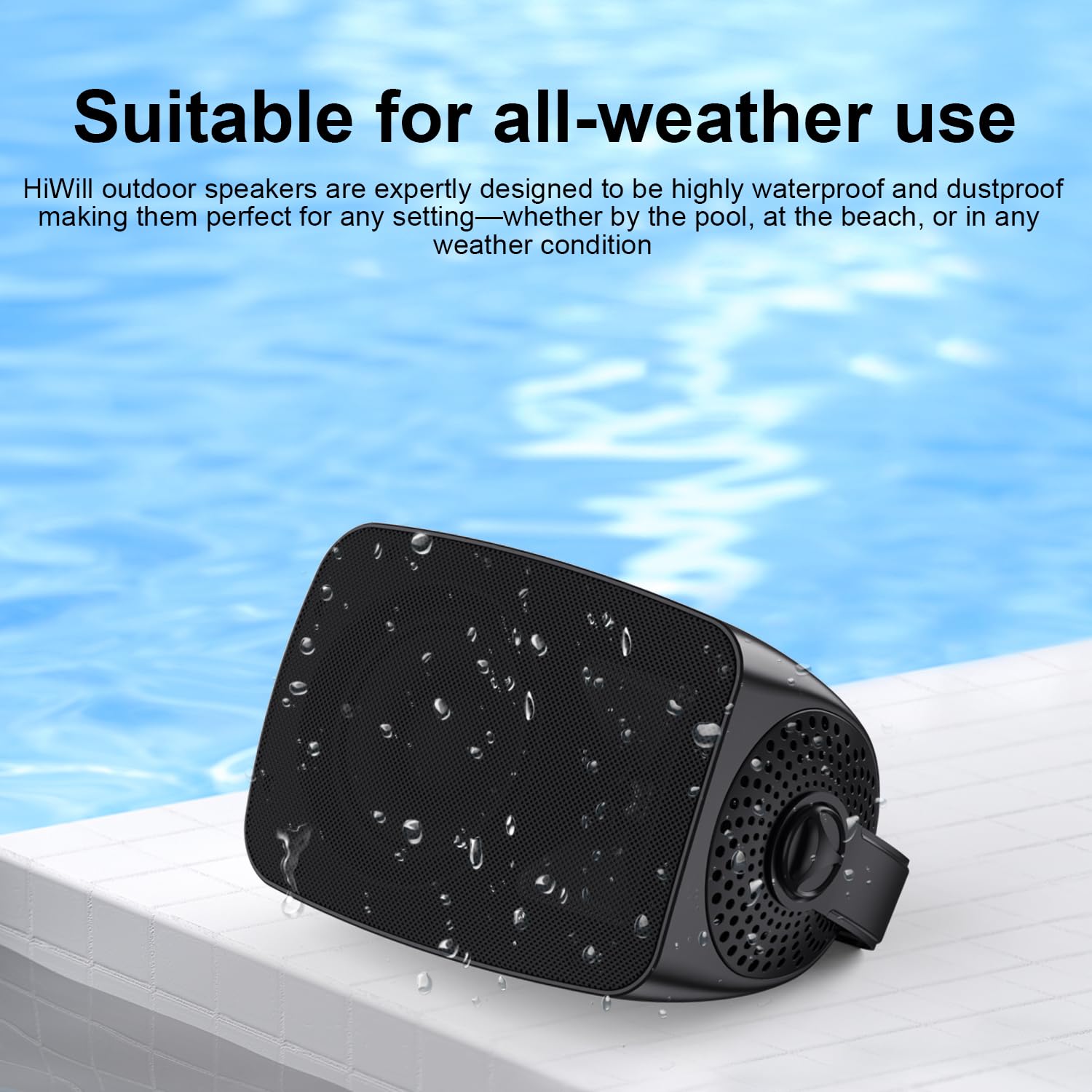 Hiwill Outdoor Waterproof Bluetooth Speaker – 4.5