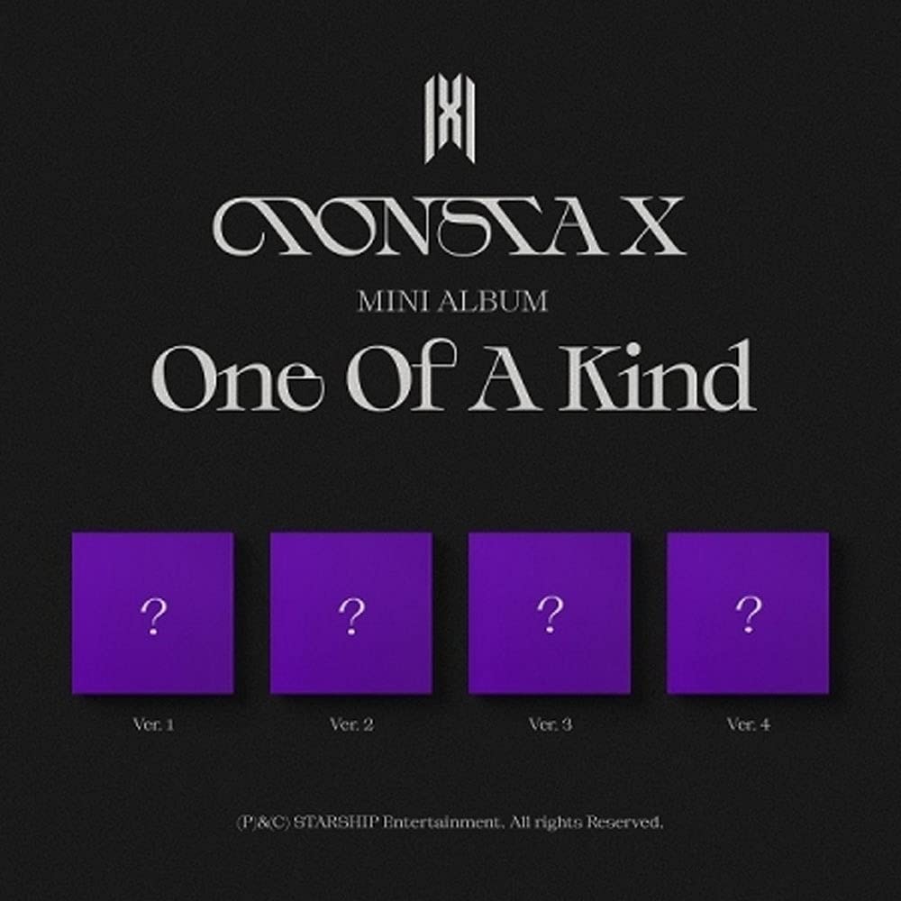 MONSTA X 9th Mini Album - ONE of A Kind (Random Version) K-Pop CD + Folded Poster | Perfect for K-Pop Collectors, Gift for Fans, Music Lovers & Home Decor