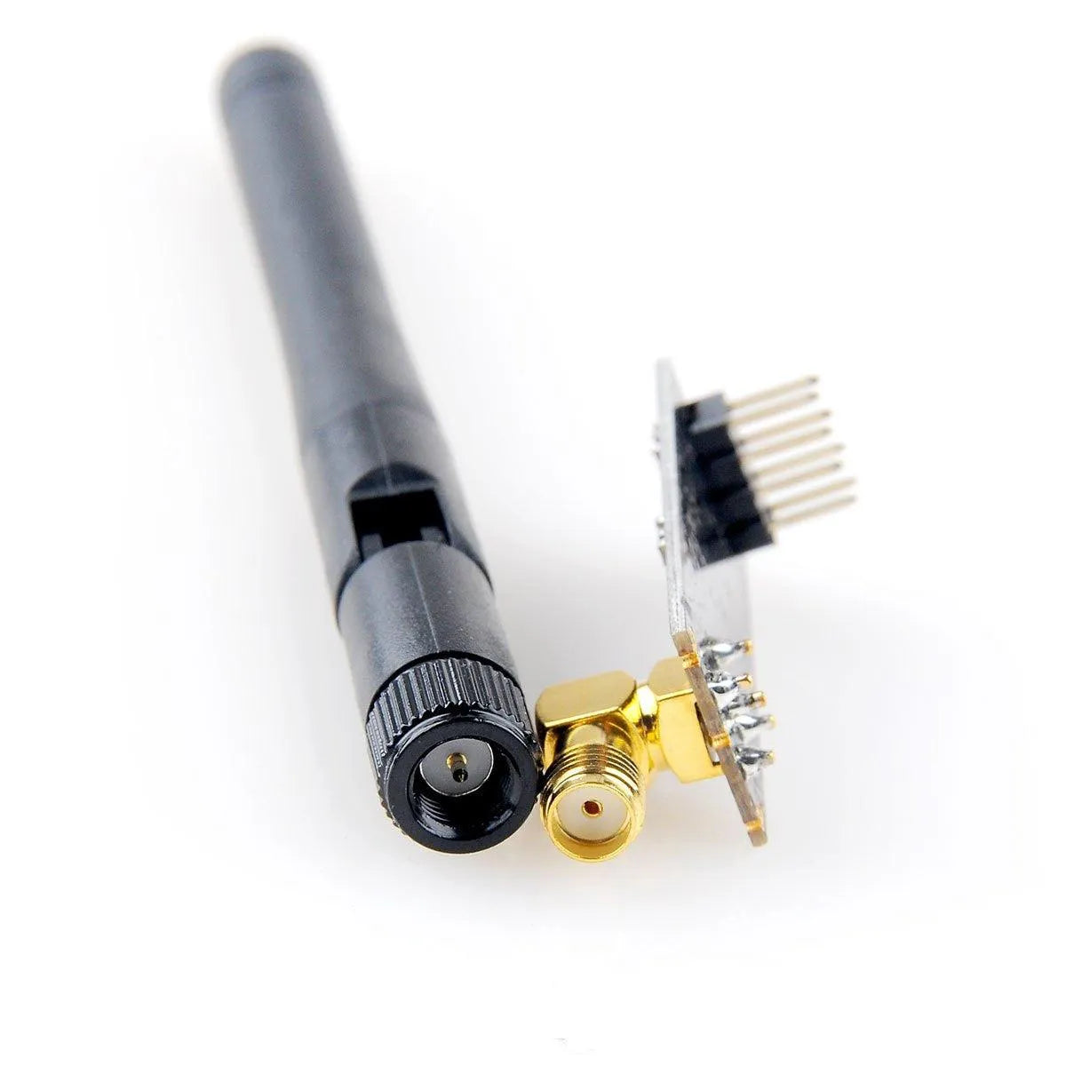 2pcs NRF24L01+PA+LNA Wireless Transceiver Module with Antenna - Arduino Compatible, Anti-Static Foam Packaging for DIY Electronics & IoT Projects