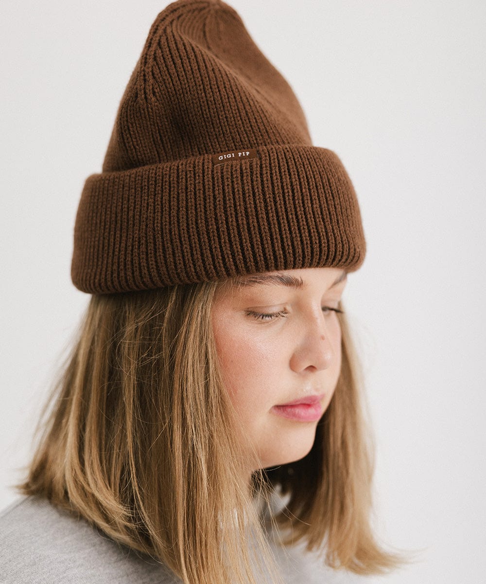 Lou Oversized Knit Beanie - Soft Chunky Winter Hat for Women & Men - Perfect for Cold Weather, Skiing, and Outdoor Activities