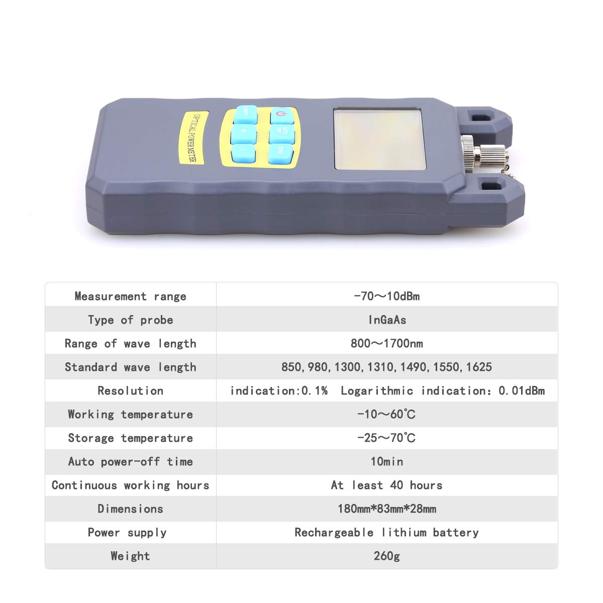 1KM Fiber Optical Power Meter & Visual Fault Locator - Professional Fiber Optic Cable Tester Tool for CATV, Telecommunications & Network Engineering Maintenance - Perfect for Field Technicians & DIY Home Installations