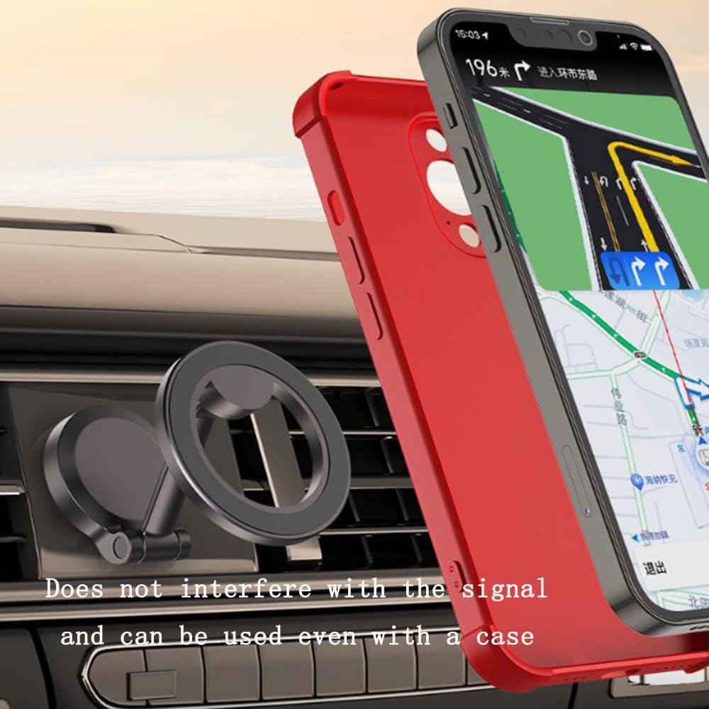Autopro 886 360° Rotating All-Metal Magnetic Car Phone Holder - Universal Dashboard Phone Mount for iPhone, Samsung & Smartphones - Perfect for Commuting, Road Trips & GPS Navigation (Silver)