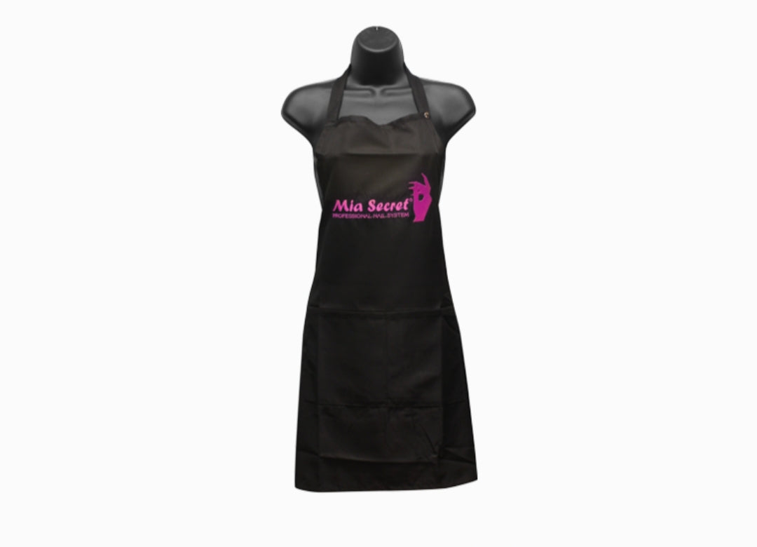 MIA SECRET Professional Black Apron for Cooking, Baking & Grilling - Durable & Stylish Kitchen Apron for Chefs & Home Cooks