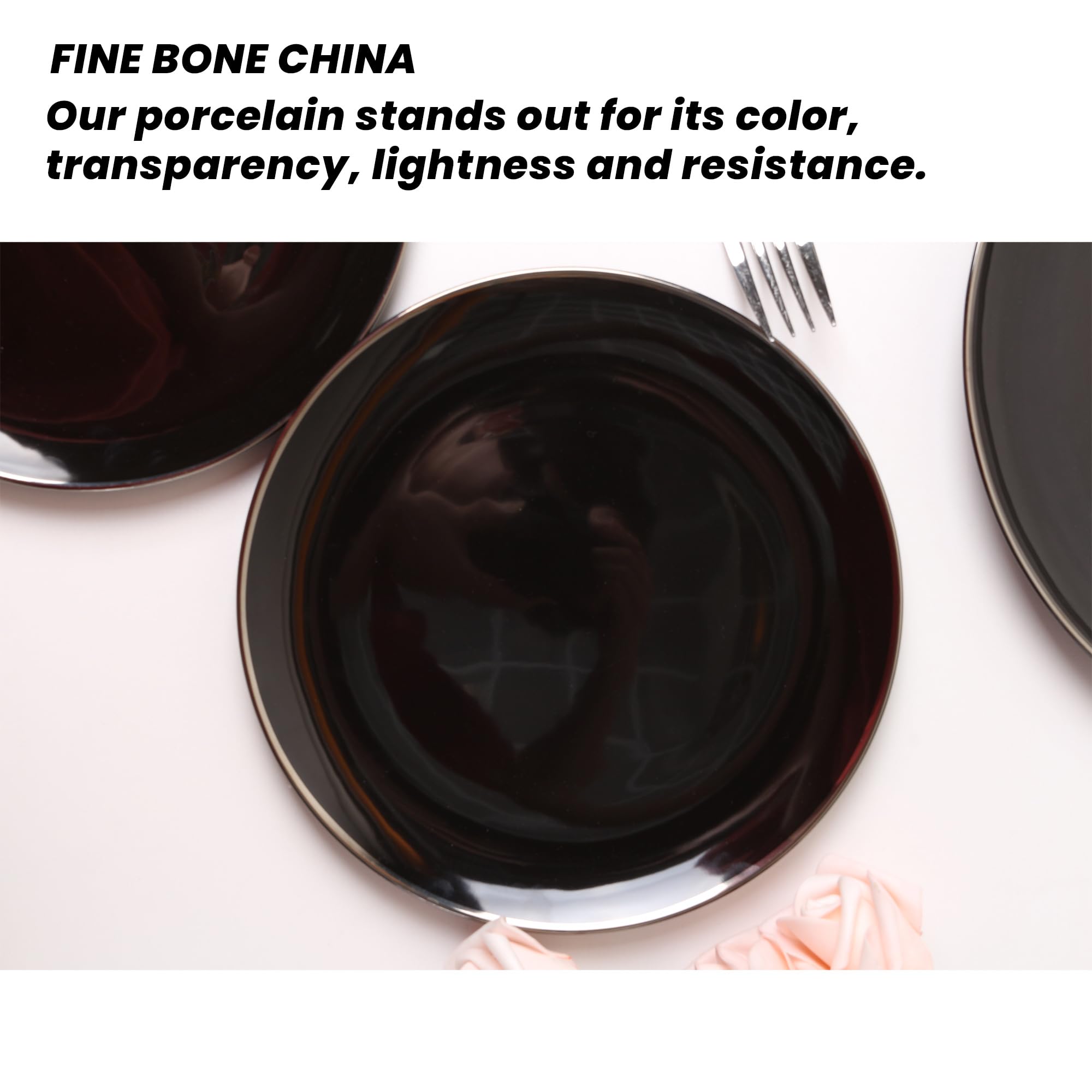 16-Piece Porcelain Dinnerware Set for 4 - Bone China Plates, Bowls & Mugs - Microwave Safe Round Dinnerware Set - Elegant Kitchen & Home Dining Essentials by KOKEN | Perfect for Family Meals, Dinner Parties & Everyday Use