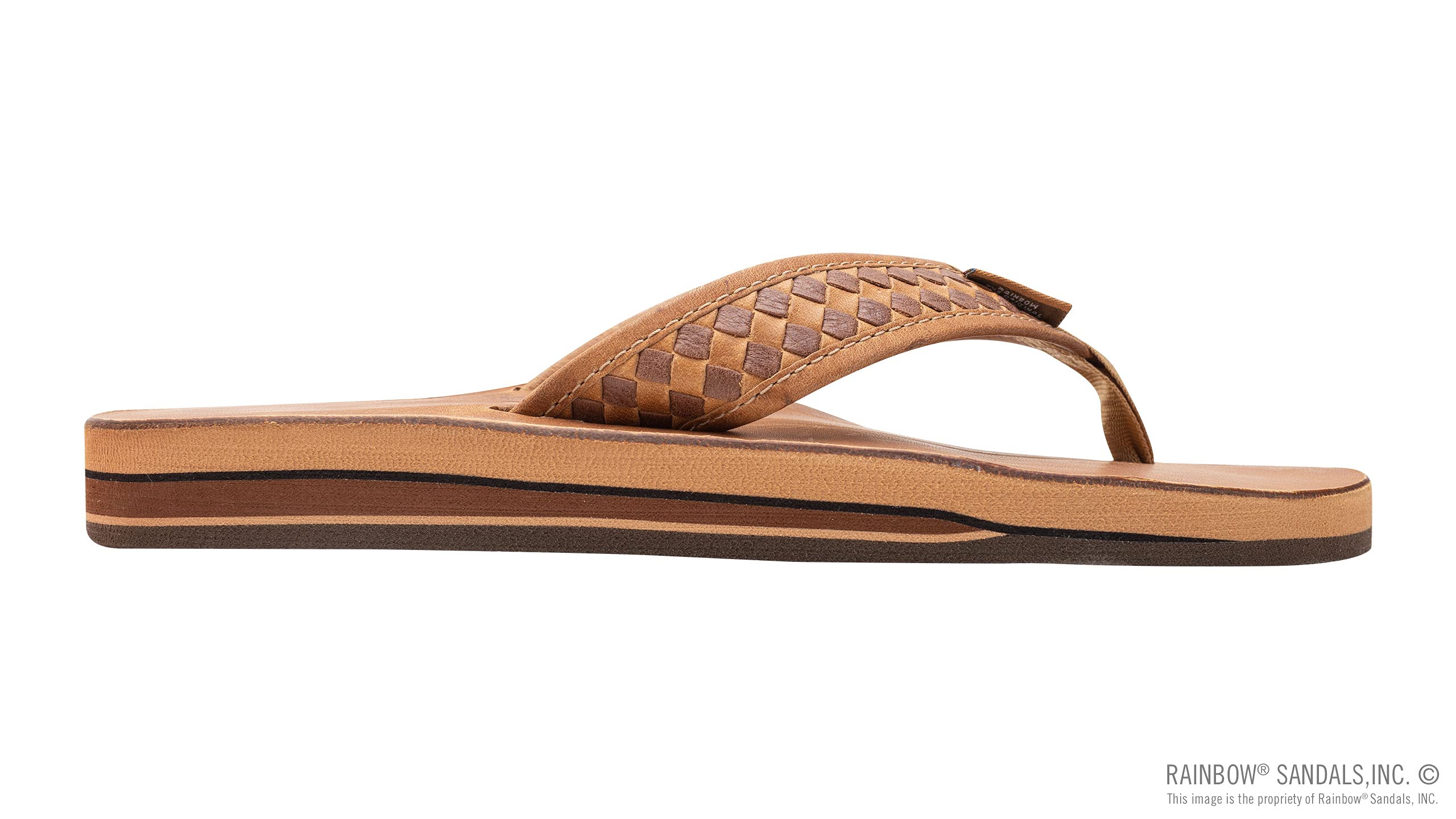 Premium Men's Rainbow Sandals - Bentley Luxury Leather Double Layer Arch Support with Handwoven Straps | Comfortable Beach & Casual Walking Sandals for Summer Outdoor Activities
