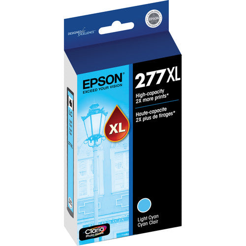 Epson 277XL High Capacity Light Cyan Ink Cartridge - Compatible with Epson Printers - Long-Lasting Ink for Home & Office Printing, Photo Printing, and Creative Projects