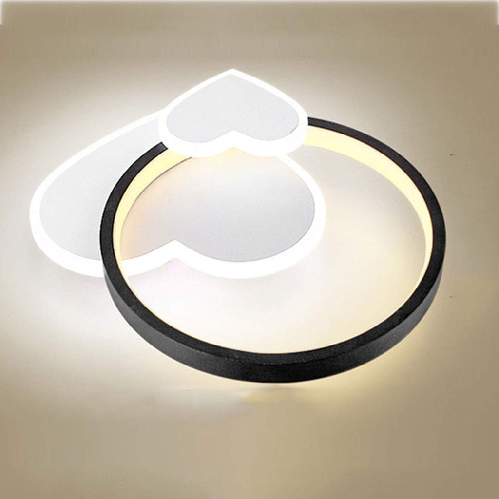 Modern Nordic LED Ceiling Light for Entrance Hall, Cloakroom, Corridor & Balcony - Minimalist Design, Energy Efficient (Color: Black) - Perfect for Home, Office & Commercial Spaces