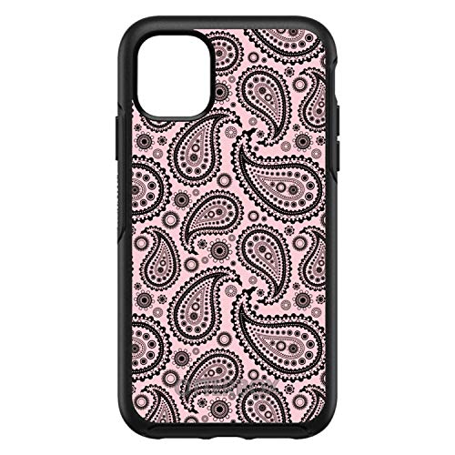 Black & Pink Paisley On Black Case