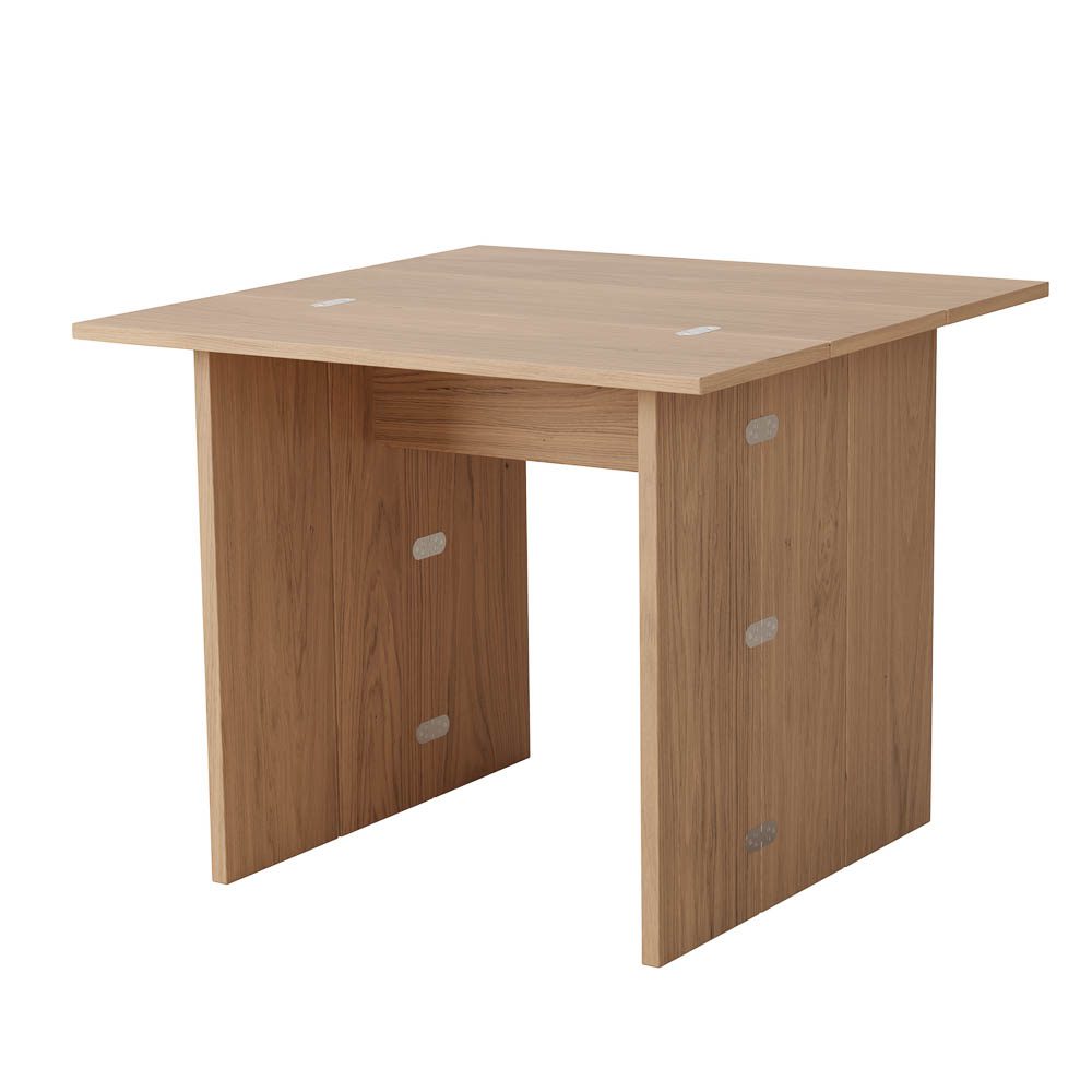 PRE ORDER DESIGN HOUSE STOCKHOLM Flip Table, Solid Oak - Folding Dining Table, Space Saving Furniture for Small Apartments, Kitchen, or Outdoor Patio (3 Sizes Available)