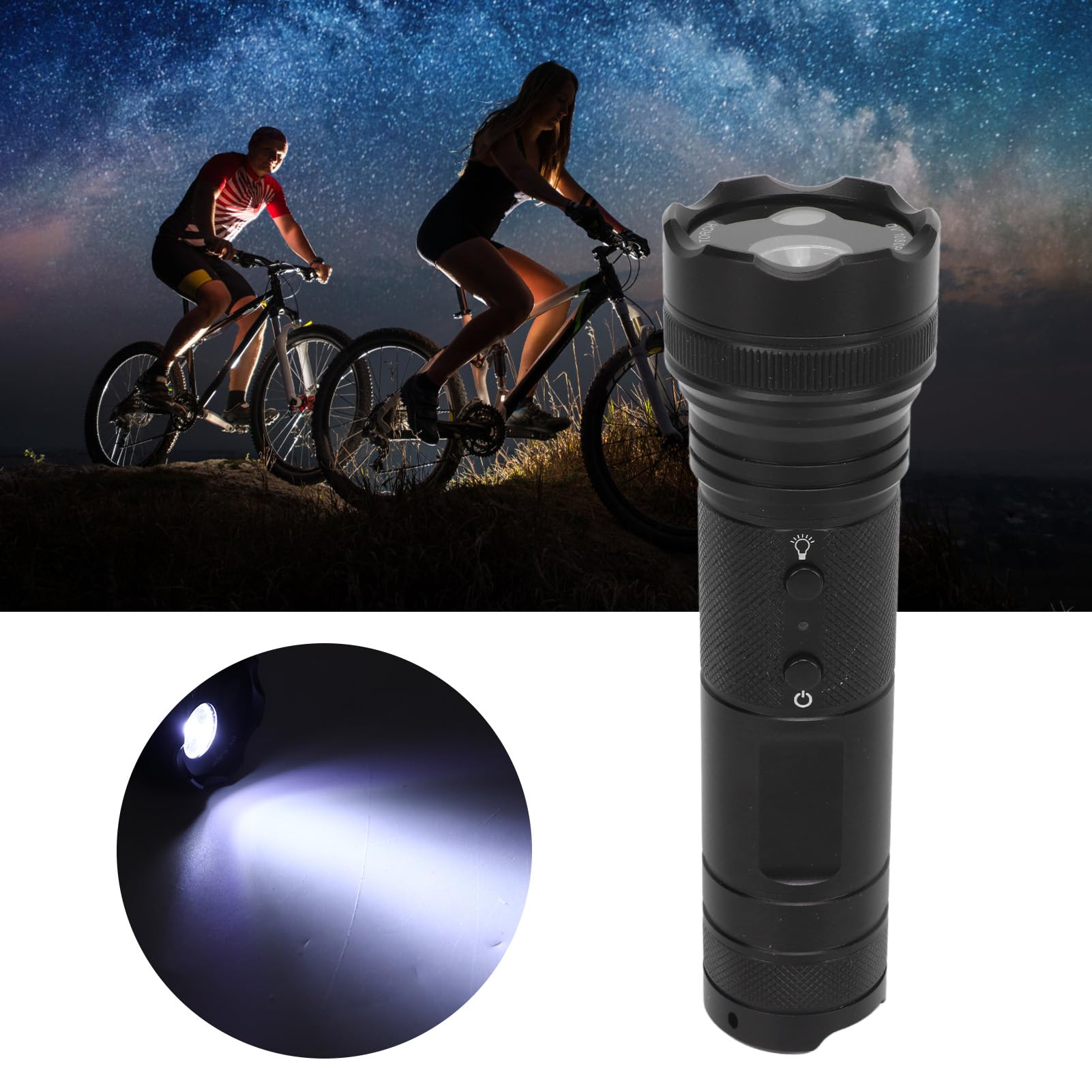 Motorcycle Helmet Camera 1080P Dual Lens - Front & Rear Action Camera with 120° Wide Angle, Waterproof Sports Camera for Cycling, Camping, Motorcycling & Outdoor Adventures