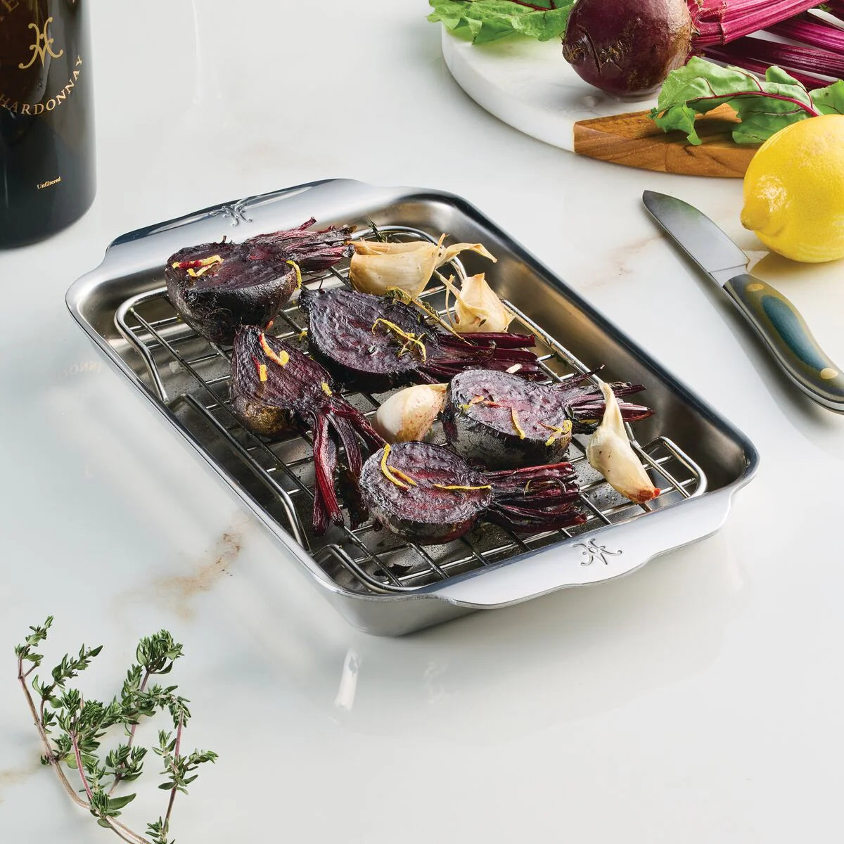 Hestan Provisions OvenBond Eighth Sheet Pan 9 x 6 - Nonstick Baking Tray for Cookies, Brownies & Small Bakes - Perfect for Home Kitchens & Small Batch Cooking