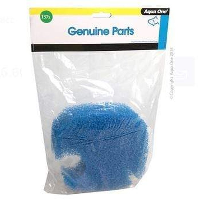 Aqua One Sponge Filter Media 15ppi 2-Pack for Aquariums - Perfect for Ocellaris 850/UVC Models (25137s) - Ideal for Freshwater and Saltwater Fish Tanks, Turtle Habitats, and Shrimp Breeding