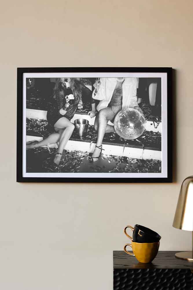Disco Legs Art Print - Framed or Unframed Wall Decor for Living Room, Bedroom & Office | Retro Disco Party Theme