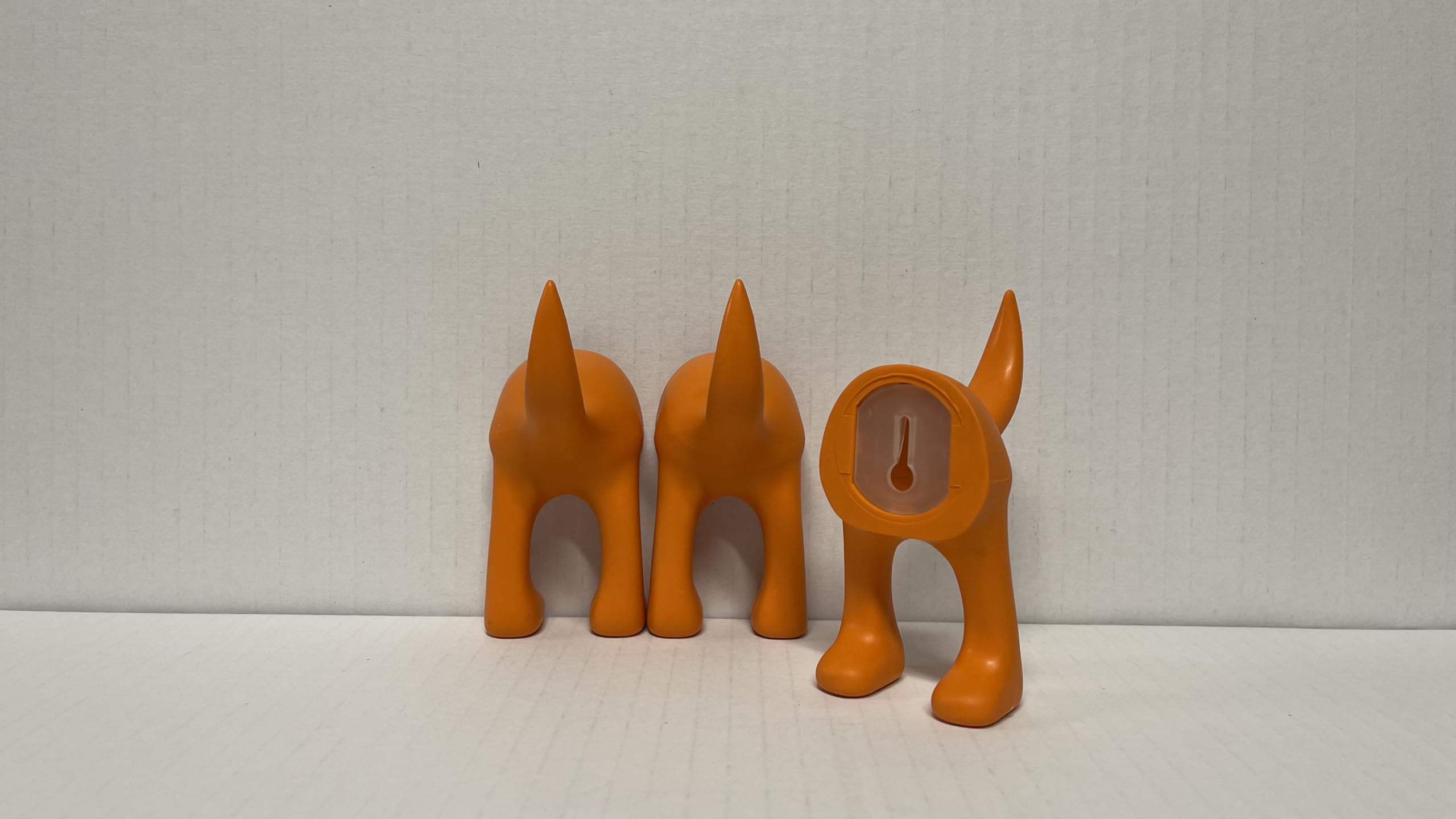 IKEA Set of 3 Orange Wall-Mounted Dog Tail Hooks for Hats, Coats & Keys - Perfect for Entryway, Bedroom & Bathroom Organization