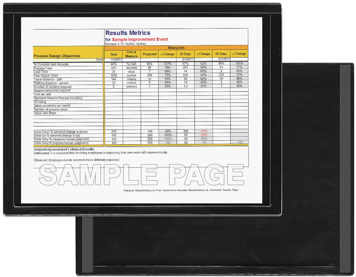 StoreSMART 50-Pack Black Magnetic Document Holders - Window Frame Style Letter Size (8.5