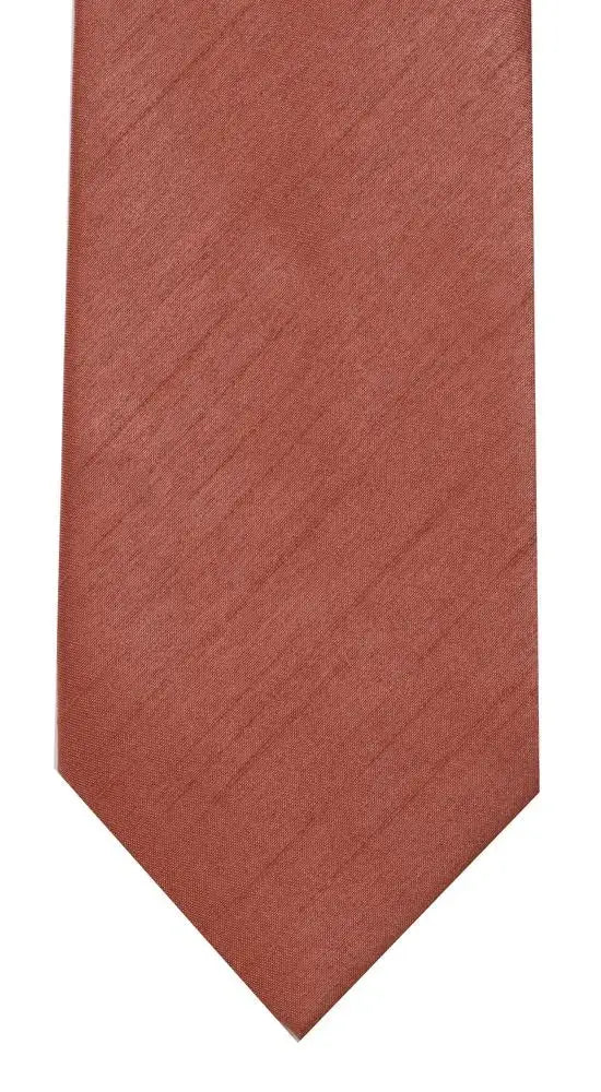 LA Smith Plain Poly Shantung Tie for Men - Classic Silk-Like Necktie for Business, Weddings & Formal Events