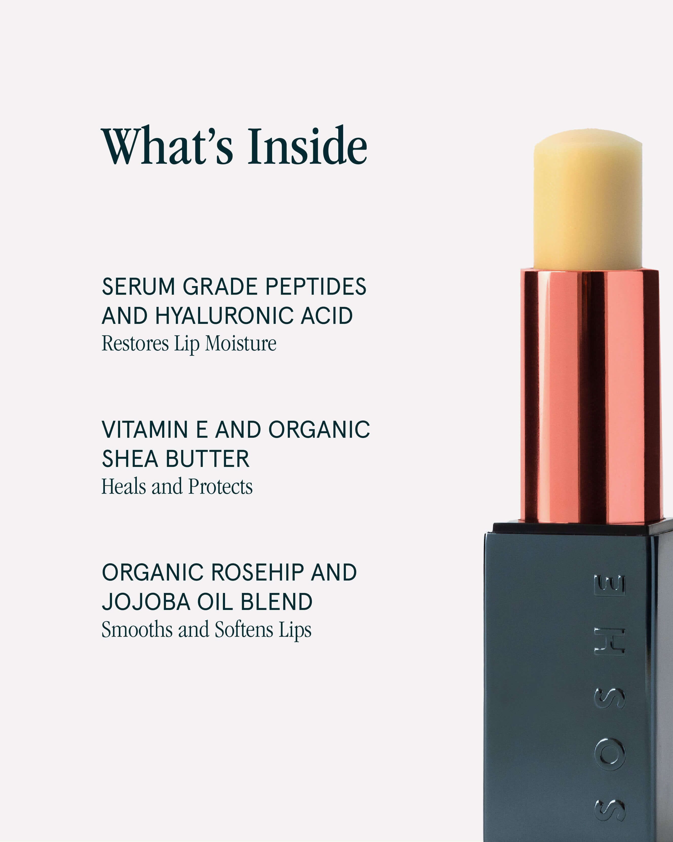Peptide Glow Hydrating Lip Treatment - Moisturizing Lip Balm for Dry, Chapped Lips | Perfect for Daily Use, Night Care & Makeup Prep