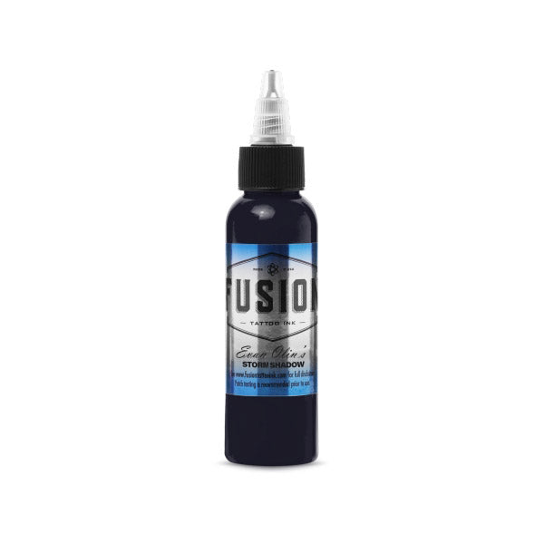 Fusion Evan Olin Storm Shadow Ink 1oz - Premium Tattoo Ink for Professional Artists - Perfect for Tattooing, Body Art, and Permanent Makeup
