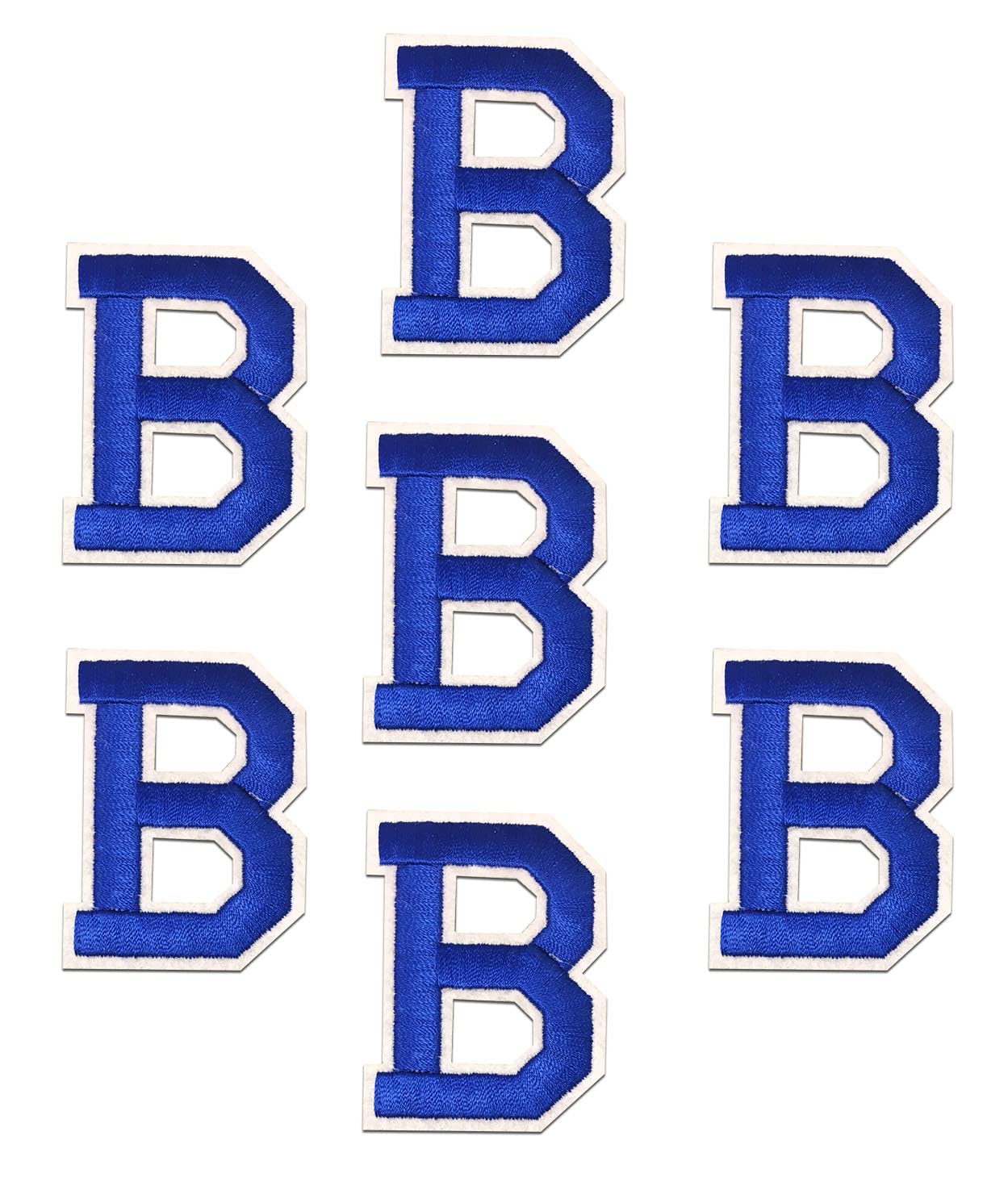 Iron on Letter Patches - Blue Alphabet Letter 