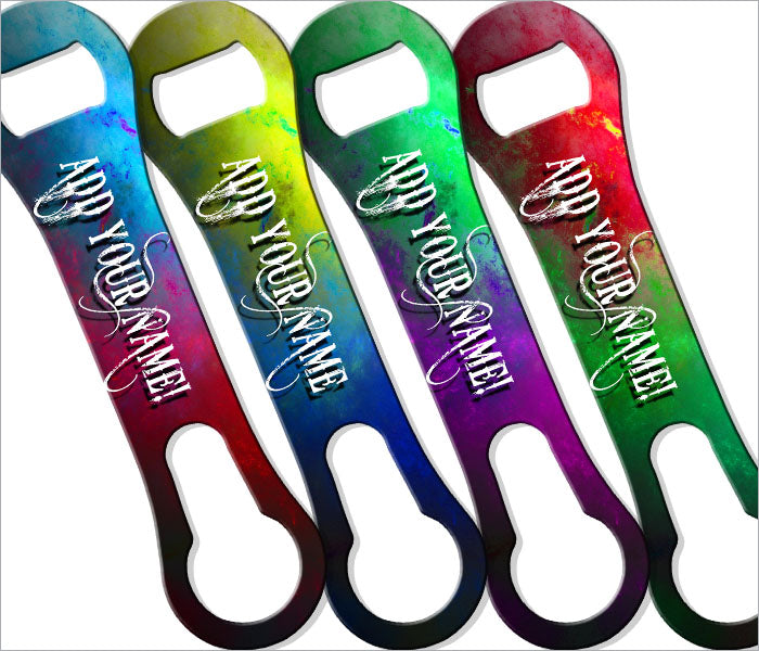 V ROD® Bottle Opener - Space Themed Design - Multiple Color Choices - Personalized Name Engraving - Perfect for Home Bars, Parties & Gifts