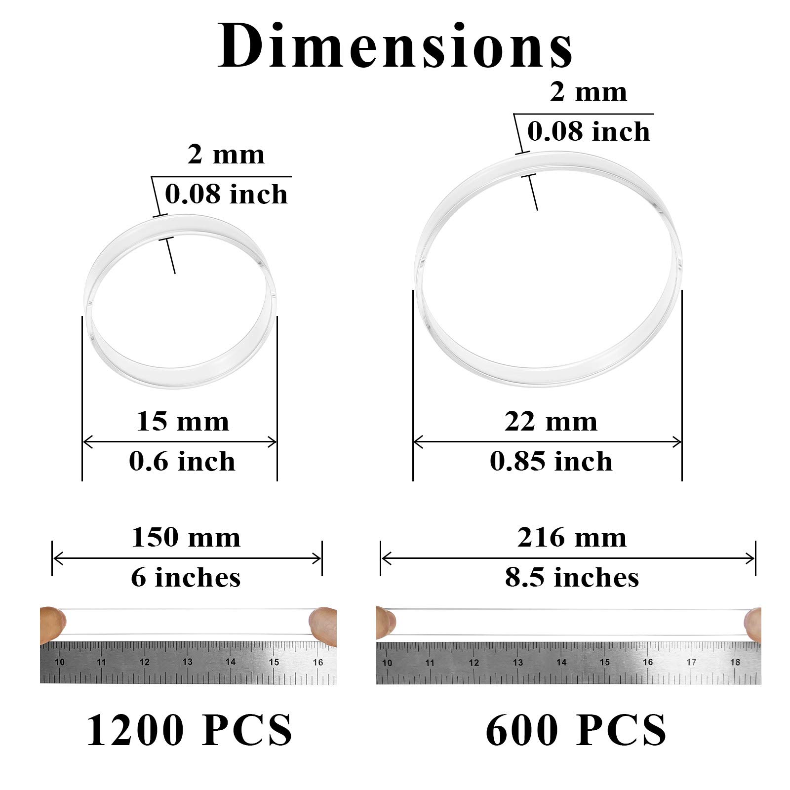 **AwEx Colorful Elastic Hair Bands – 1800 pcs Soft No-Damage Hair Ties for Kids & Girls – Perfect for School, Sports & Everyday Styling**