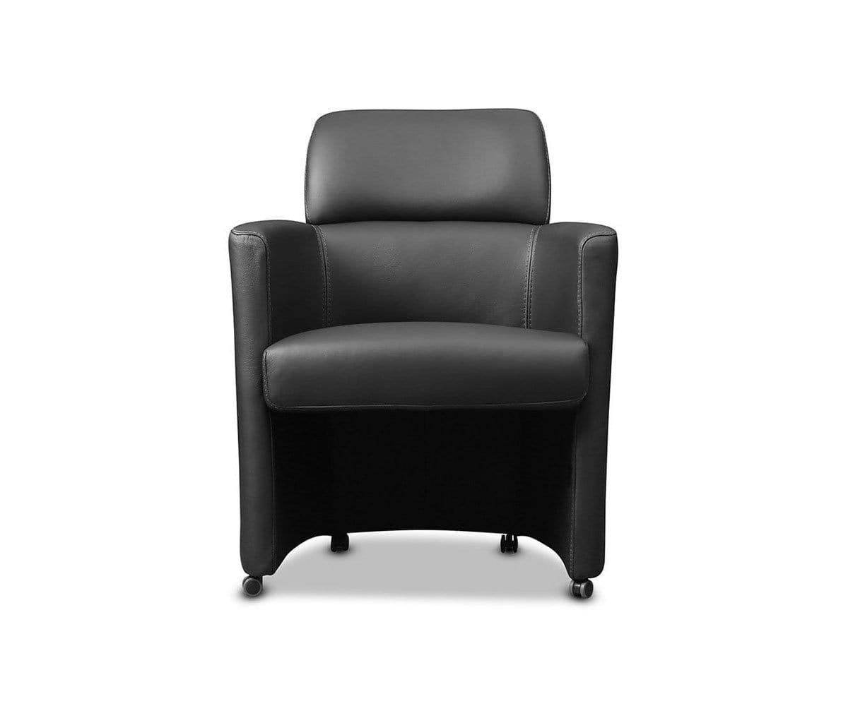 Mainio Caster Chair - Heavy Duty Rolling Office Chair with 360° Swivel & Locking Wheels - Ergonomic Adjustable Height for Home Office, Gaming, and Conference Room Use