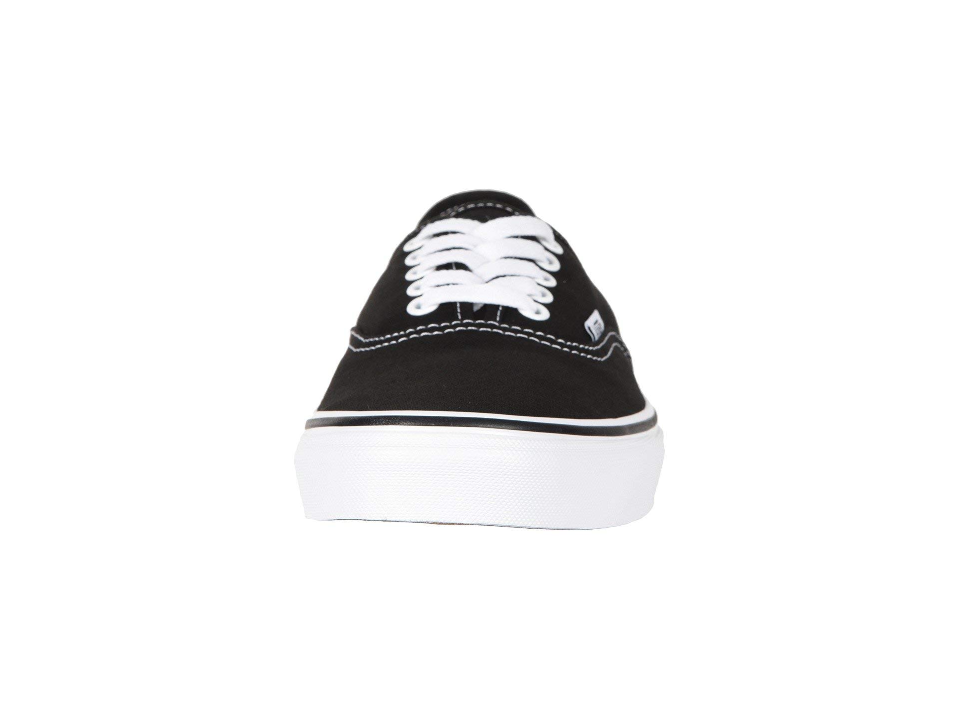 Vans Authentic Black & White Women's Sneakers Size 12 - Classic Skate Shoes for Casual Wear, Street Style & Everyday Comfort