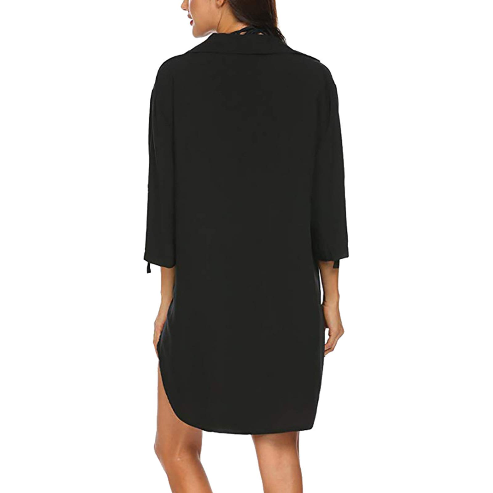Rteyno Women's Swimsuit Cover Up - Lightweight Beach Shirt & Bikini Cover Up Dress for Pool, Vacation, and Summer Outfits