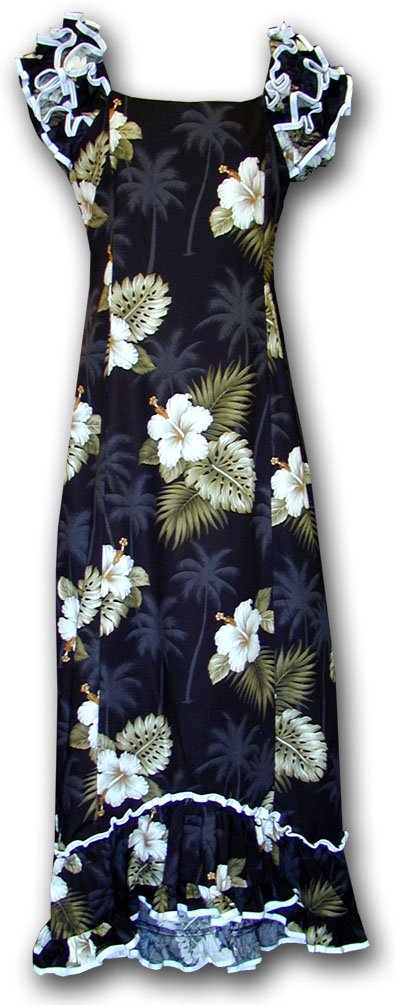 Pacific Legend Hawaiian Muumuu Dress - Floral Hibiscus Print Island Style Maxi Dress for Women | Perfect for Beach Vacation, Luau Party & Summer Getaway