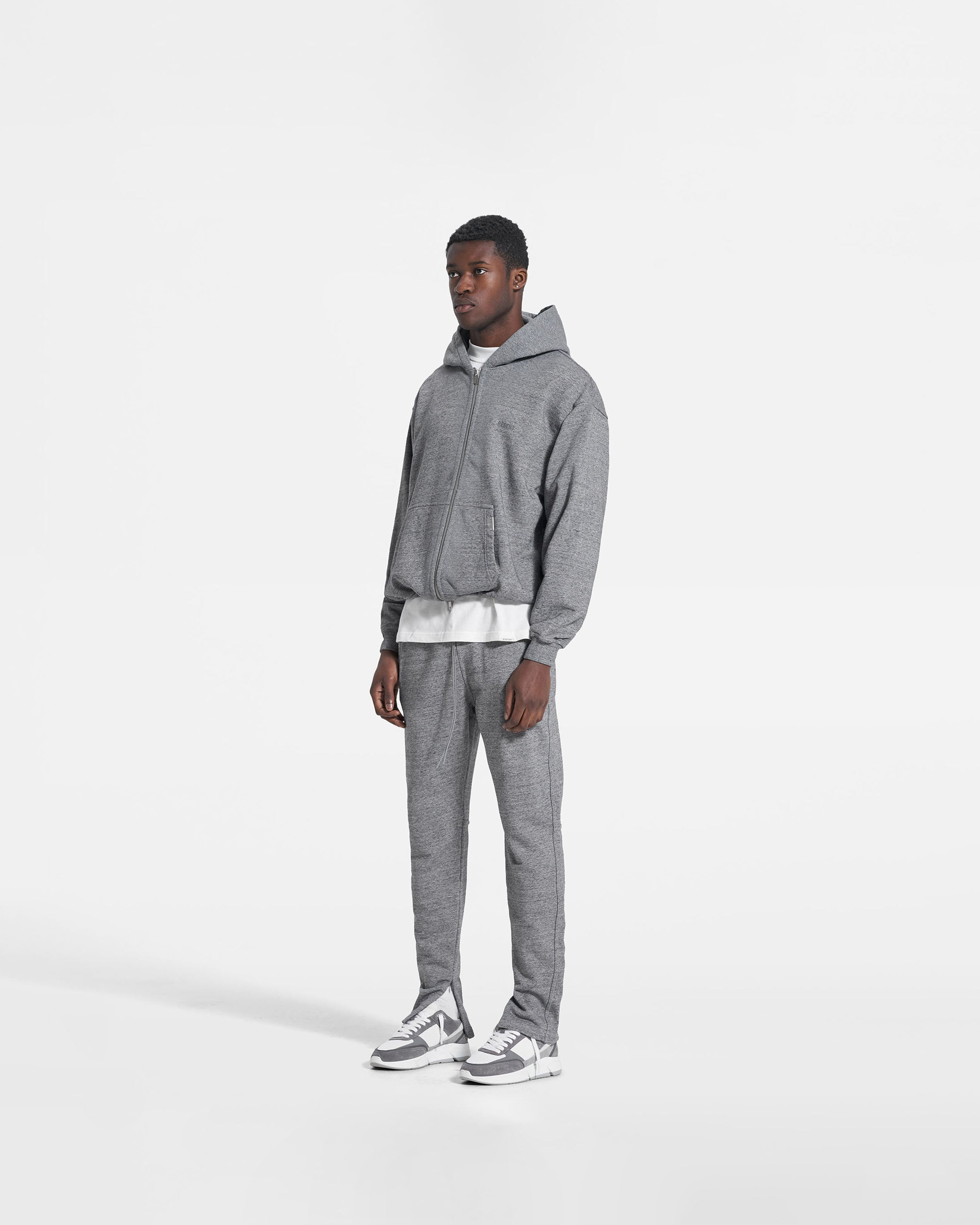 Blank Zip Hoodie Slate - Unisex Pullover Fleece Jacket for Men & Women | Perfect for Casual Wear, Gym, and Outdoor Activities