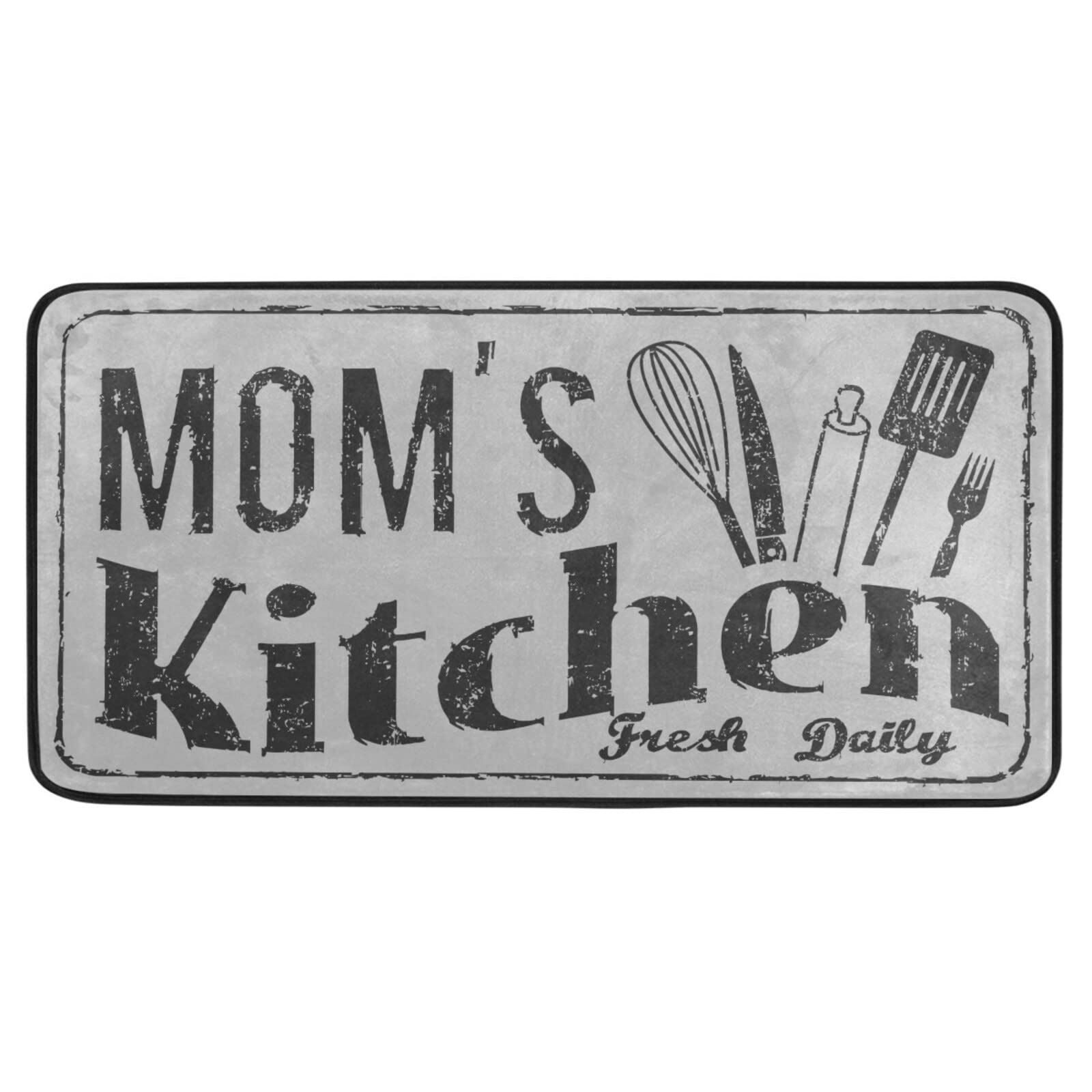 Non-Slip Washable Kitchen Rug for Home Decor - Light Grey 39