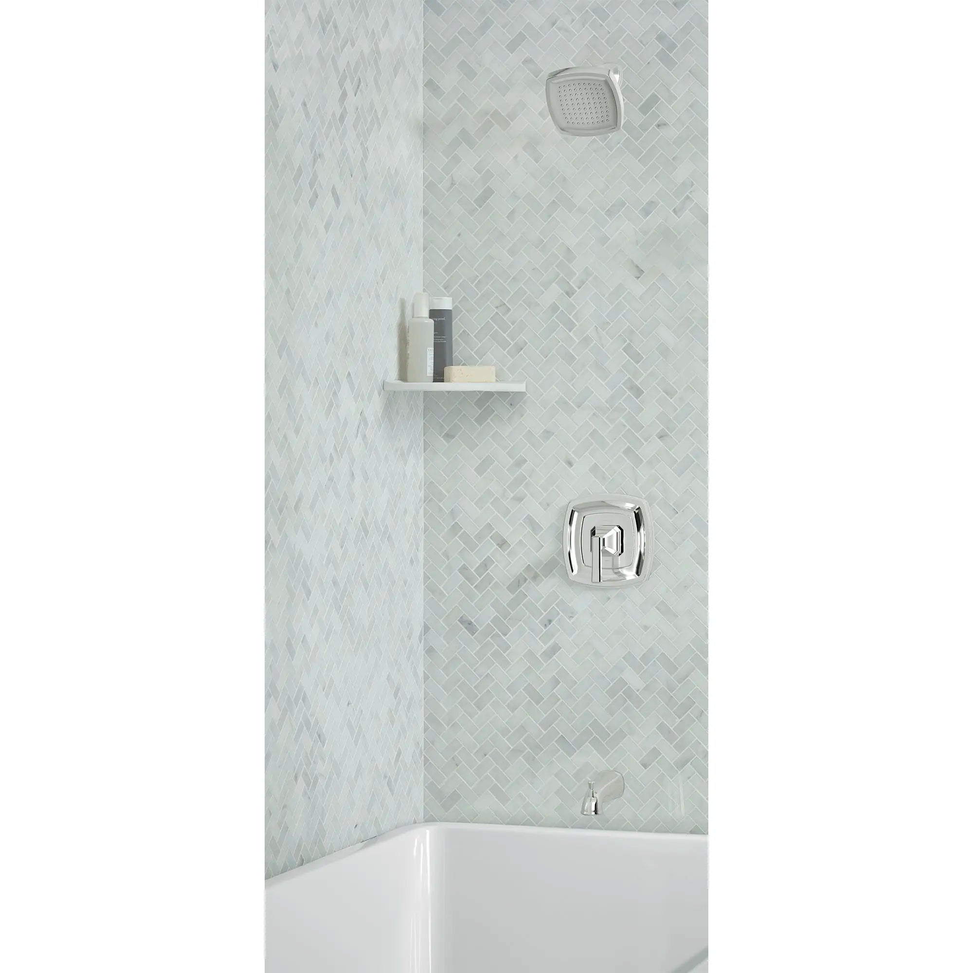 Crawford 1.8 GPM Water Saving Shower Trim Kit with Double Ceramic Pressure Balance Cartridge & Lever Handle - Perfect for Bathroom Renovation & Water Conservation