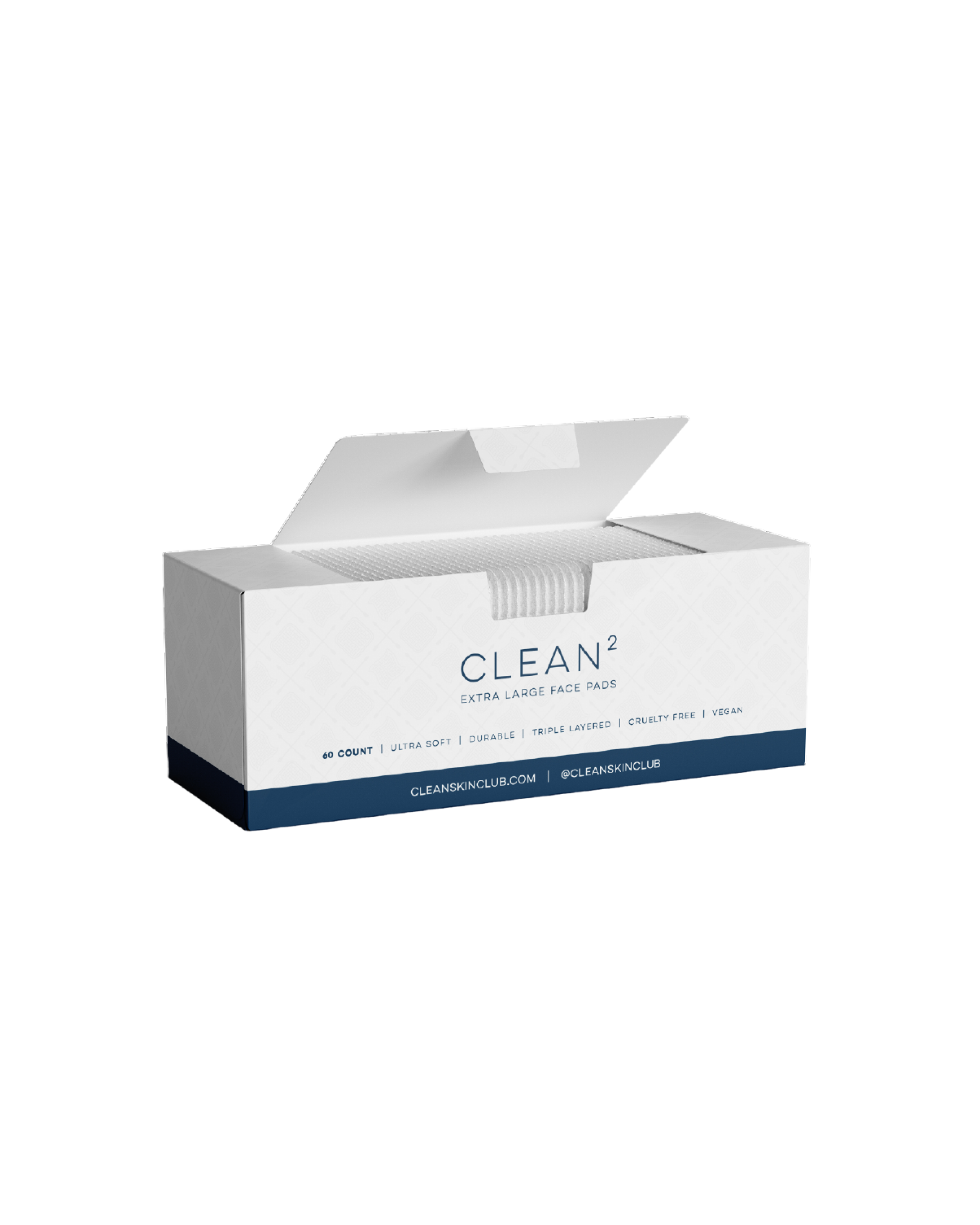 Clean² Face Pads by Clean Skin Club - Exfoliating & Cleansing Facial Wipes for Acne-Prone Skin | Perfect for Travel, Gym & Daily Skincare Routine
