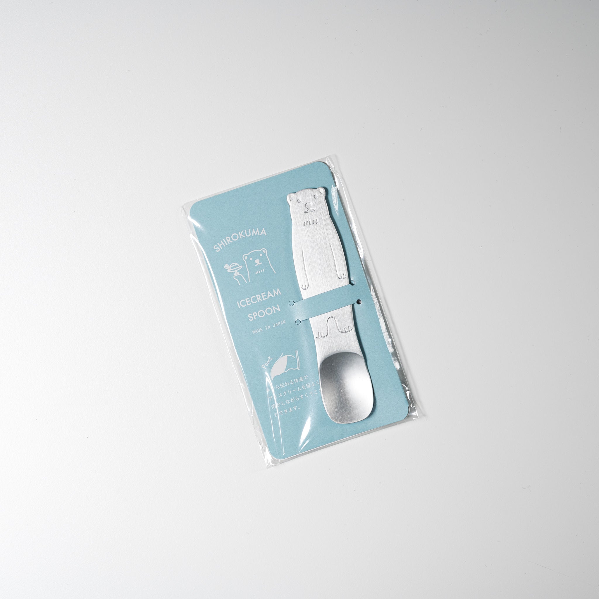 Premium Tsubame Sanjo Polar Bear Ice Cream Spoon - Durable Stainless Steel Dessert Spoon for Gelato, Sorbet, and Frozen Treats - Perfect for Home, Restaurants, and Ice Cream Shops