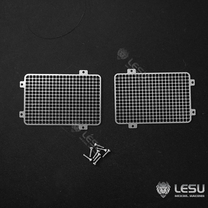 1/14 LESU Metal Protective Cover Pedal Set for Tractor Truck Dumper - Heavy Duty Toolbox Guardboard & Taillight Air Tank Accessories - Perfect for RC TAMIYA Model Cars and DIY Construction Projects