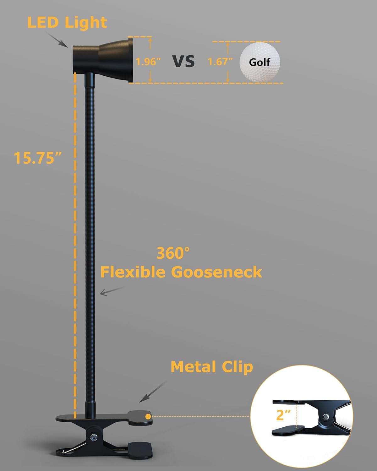 USB LED Desk Lamp Clip On Reading Light - 10W 38 LED Clamp Lamp with 3 Light Modes & 10 Dimmable Brightness Levels, Auto Off Timer, 360° Flexible Gooseneck - Perfect for Bedside, Office Desk, Study Room, Dorm Room & Night Reading