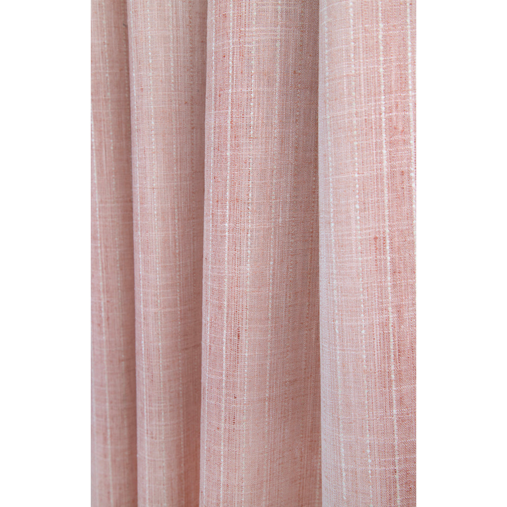 Premium Hyden Stripe Fabric - Soft Blush Pink Cotton Blend for Upholstery, Curtains & DIY Home Decor Projects