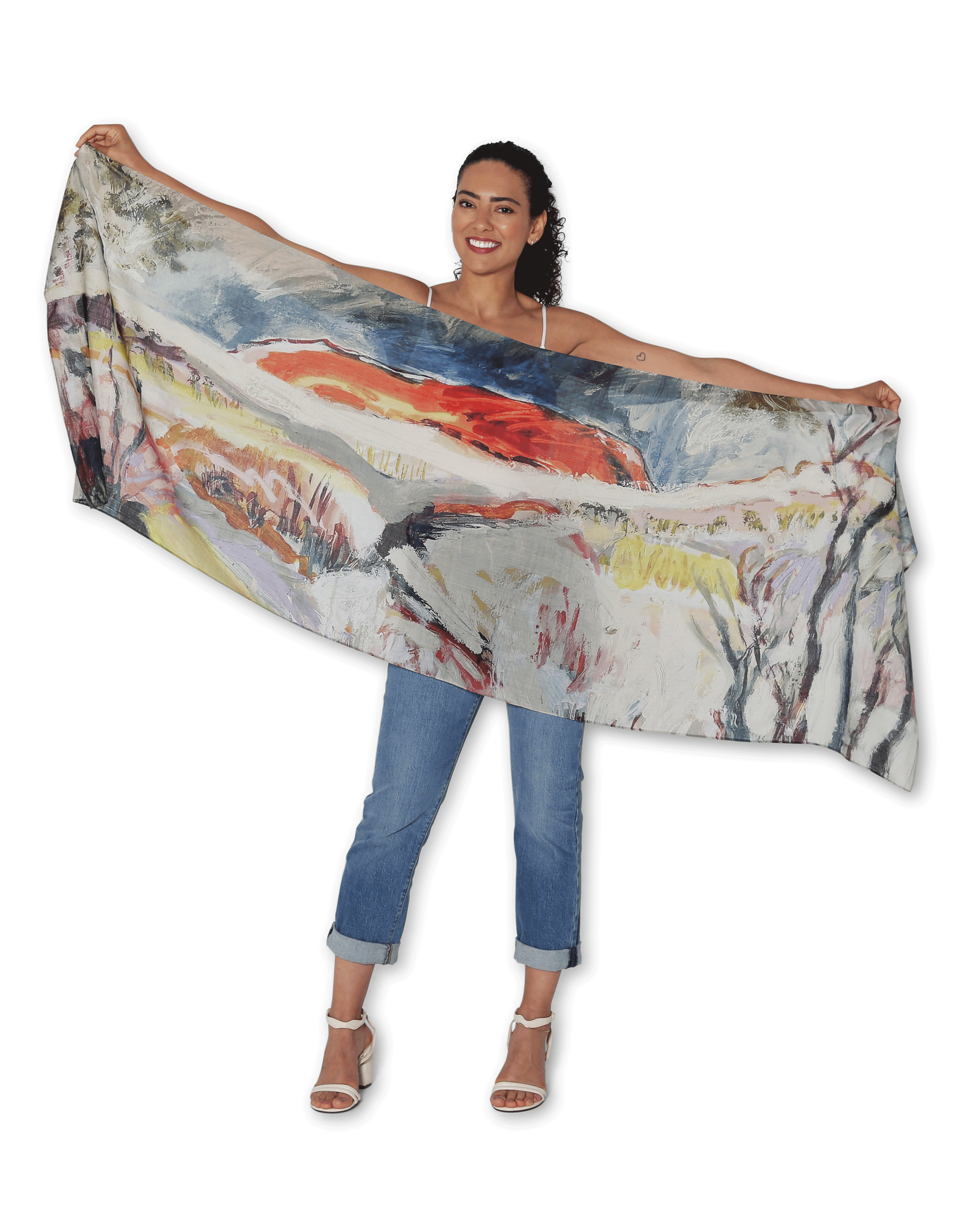 The Artists Label Soft Wool Scarf - Cozy Winter Accessory for Women & Men - Perfect for Cold Weather, Travel & Outdoor Activities