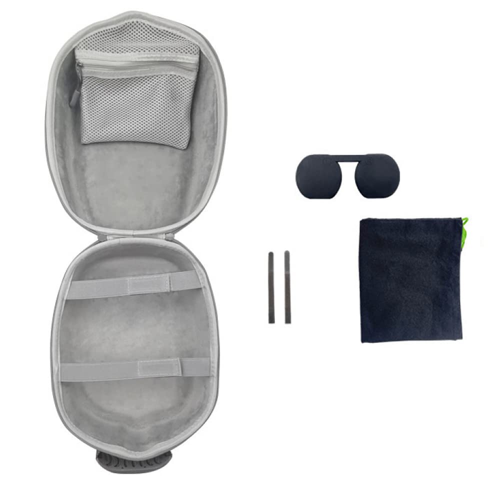 PS VR2 Carrying Case - EVA Hard Portable Storage Bag with Lens Cover for Playstation VR2 Accessories | Travel Protection & Home Organization for Gaming Gear