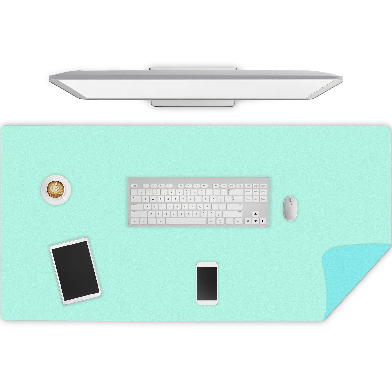 Premium Dual-Sided PU Leather Desk Pad - Extra Large 31.5