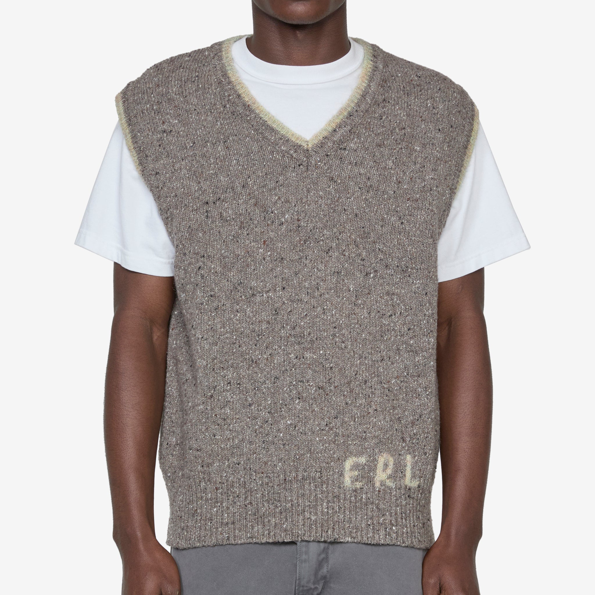 ERL Knit Vest Grey - Stylish Men's Winter Sweater for Casual & Office Wear | Warm & Comfortable Pullover for Outfits & Layering