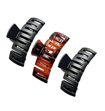Delush Design Multi-Color Acrylic No-Slip Grip Hair Clips for Women & Girls - Trendy Hair Clutch & Hair Claw (Pack of 3) - Perfect for School, Work, Parties & Everyday Styling