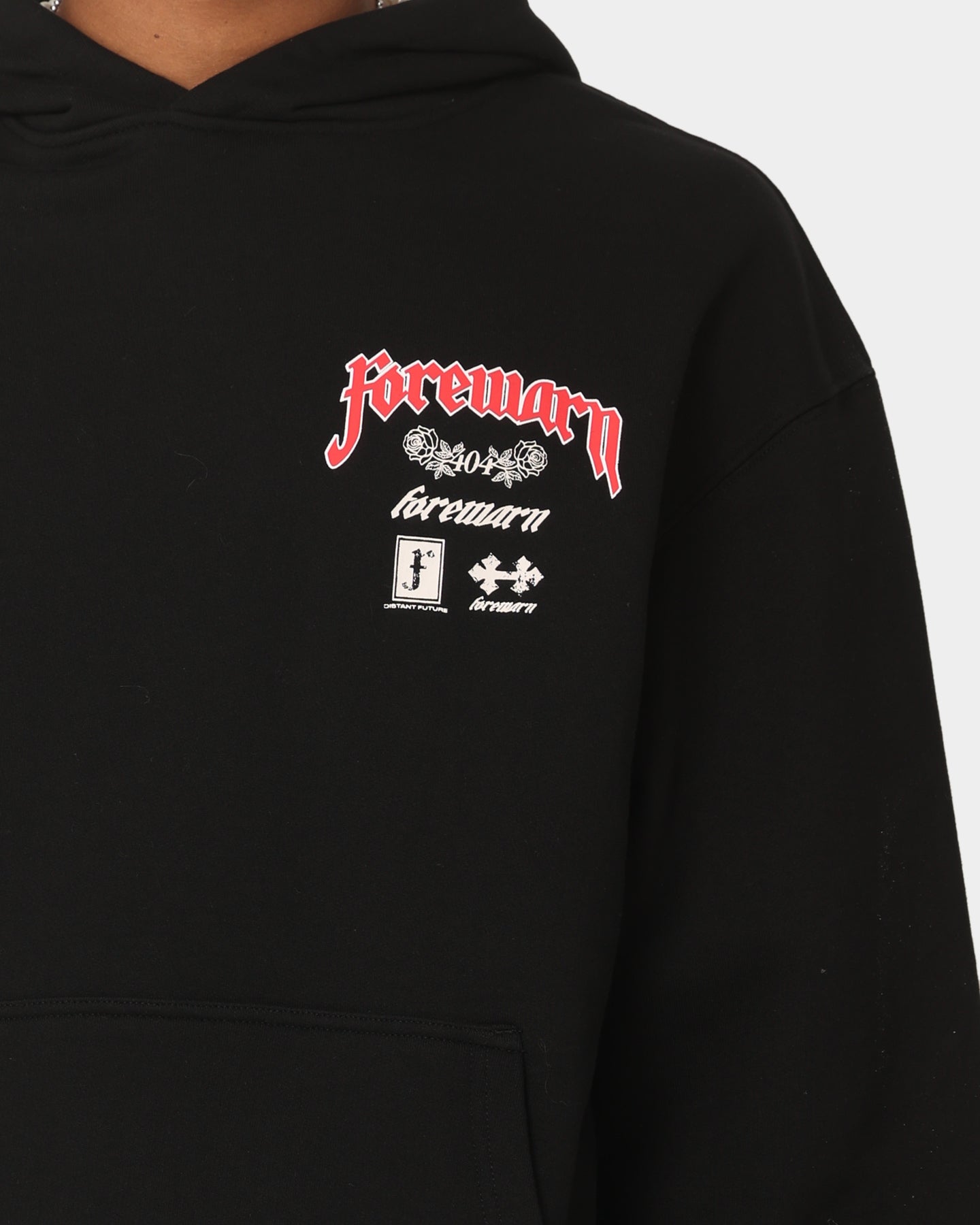404 Forewarn Hoodie - Black Men's Pullover Sweatshirt for Streetwear & Urban Fashion | Comfortable & Stylish for Casual Wear & Outdoor Activities