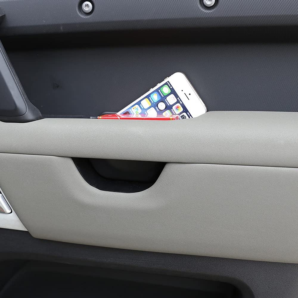 Land Rover Defender 110 2020-2022 ABS Black Car Door Storage Box & Glove Armrest Organizer - Perfect for Phone, Keys & Small Accessories - Durable Car Interior Upgrade for Off-Road Adventures & Daily Commutes