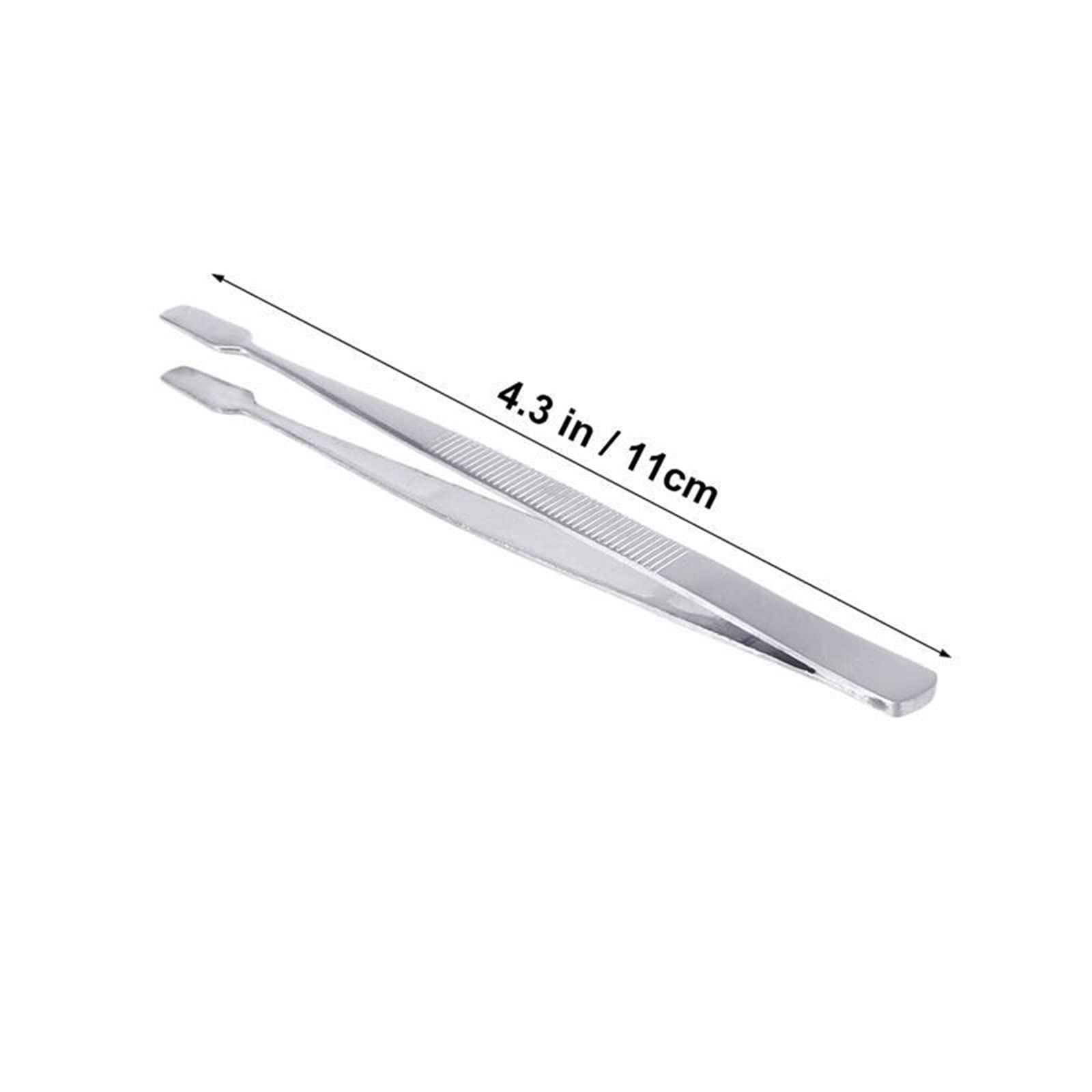 Premium Stainless Steel Hair Removal & Stamp Collecting Tweezers - Eyebrow, Philatelic, Soldering & Hand Tool for Grooming, Crafting & Hobbyists