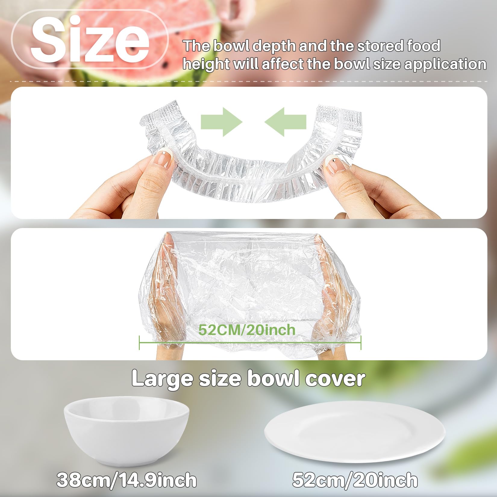 Reusable 200-Pack Elastic Bread Proofing Bowl Covers - Plastic Food Wrap for Sourdough Baking, Bread Rising & Outdoor Food Storage - Multiple Sizes for Fresh Keeping & Hair Deep Conditioning Cap