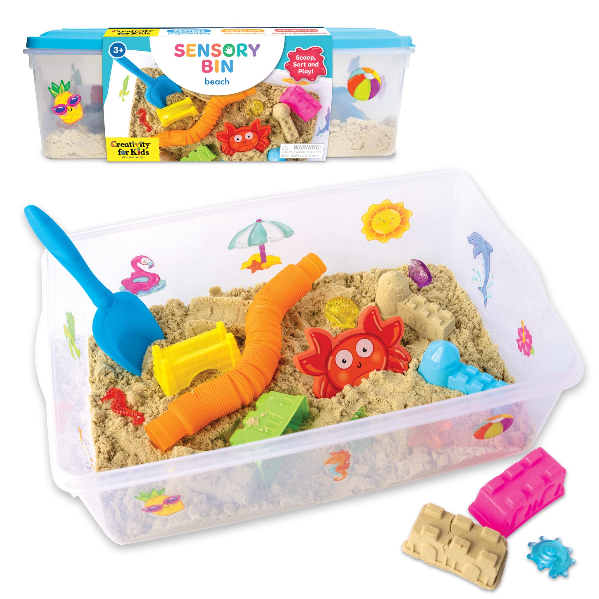 Sensory Bin Beach Toys for Kids - 6449000 - Fun Sand Play Set for Toddlers, Perfect for Beach, Sandbox & Sensory Play Activities