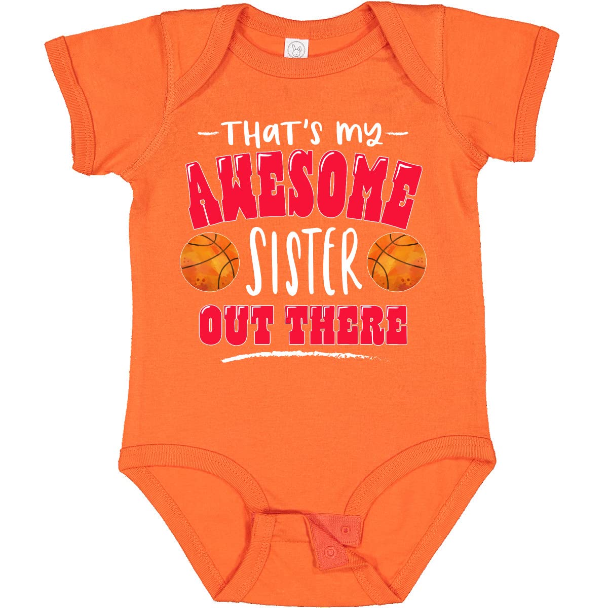 Inktastic Awesome Sister Basketball Baby Bodysuit - Perfect for Sports Fans