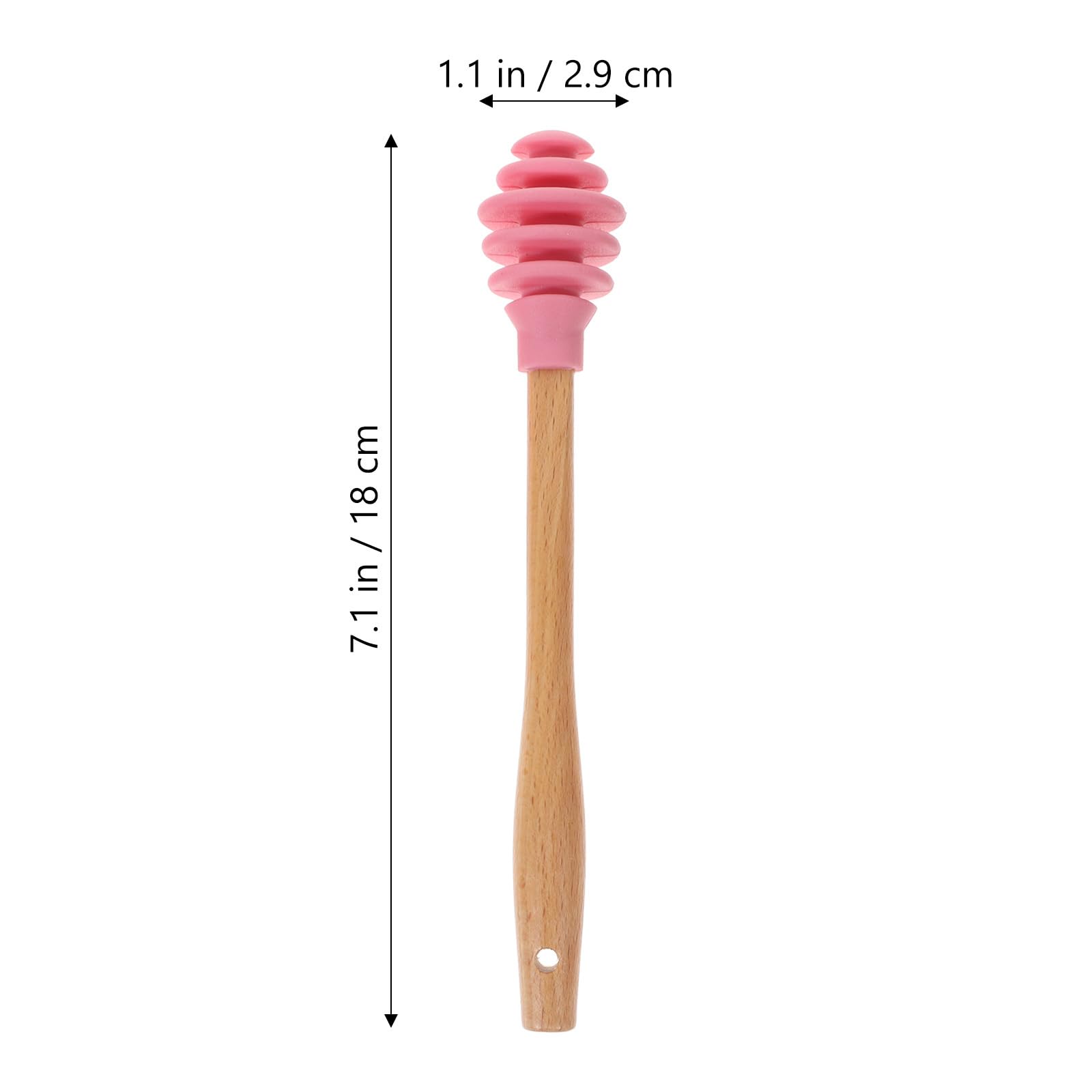 5pcs Silicone Honey Sticks - Non-Stick Honey Spoon & Dipper Set, Reusable Honey Comb Sticks, Honey Wand & Server for Tea, Charcuterie Boards, Cheese Platters & Breakfast - Perfect for Drizzling, Serving & Decorating