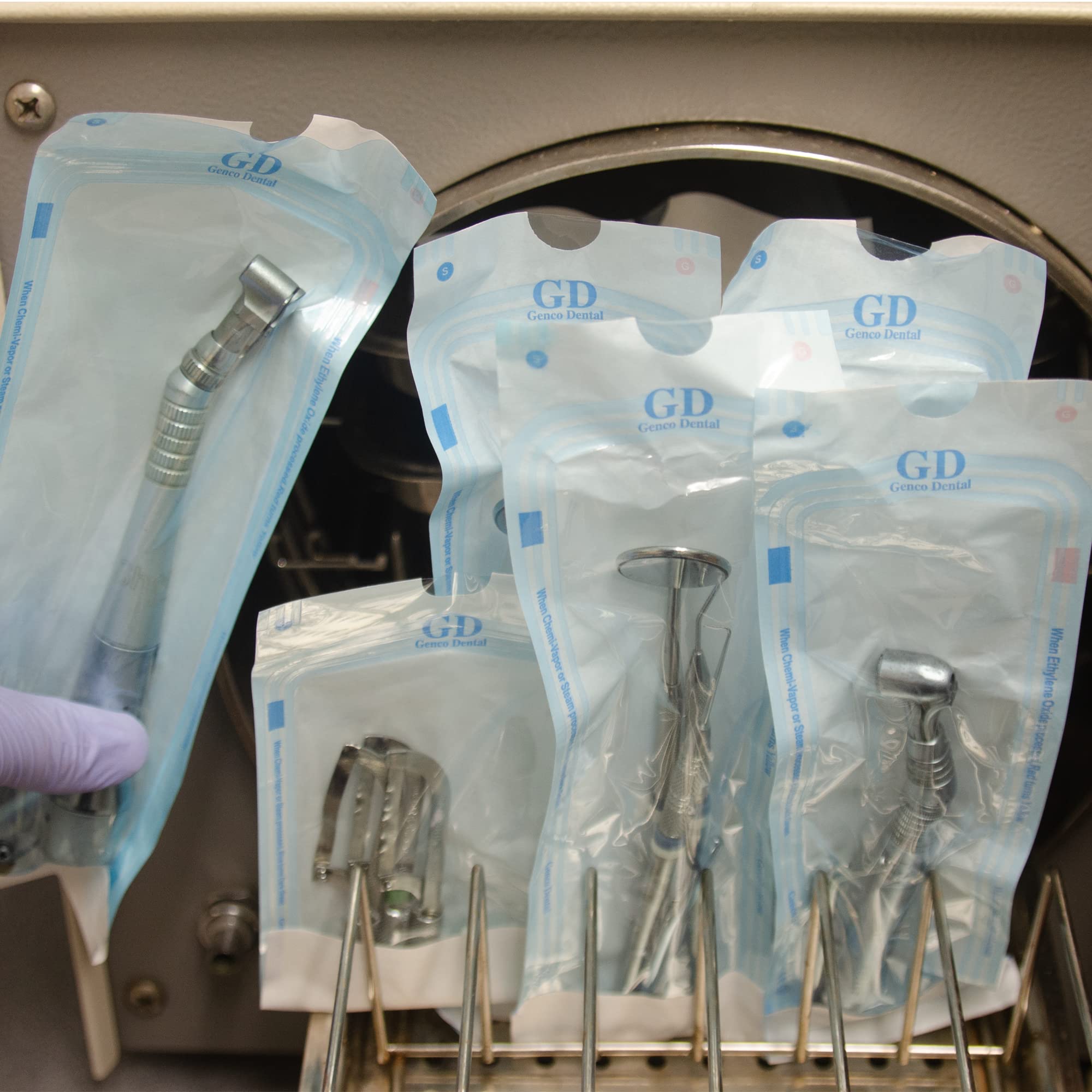 Autoclave Sterilization Pouches for Dental Tools - Self Seal Sterilizer Bags (5.25